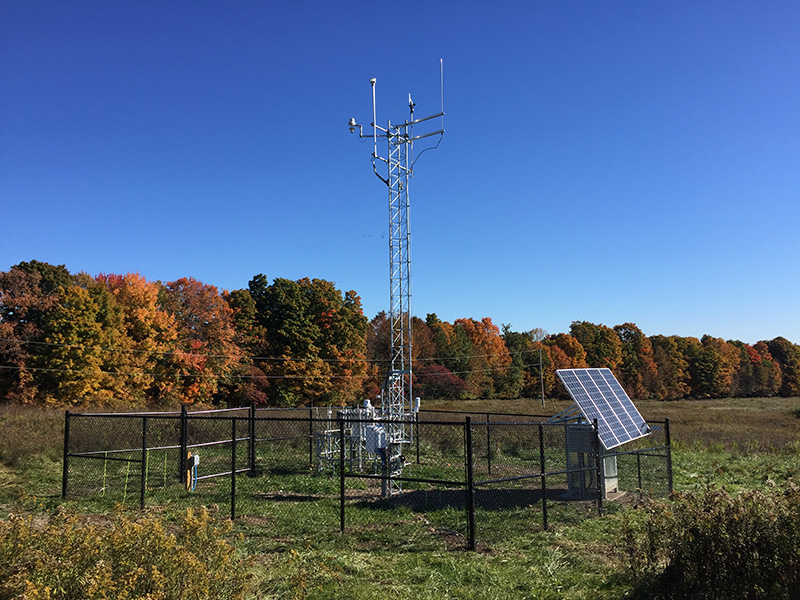 Weather Station with fence October 11 2016